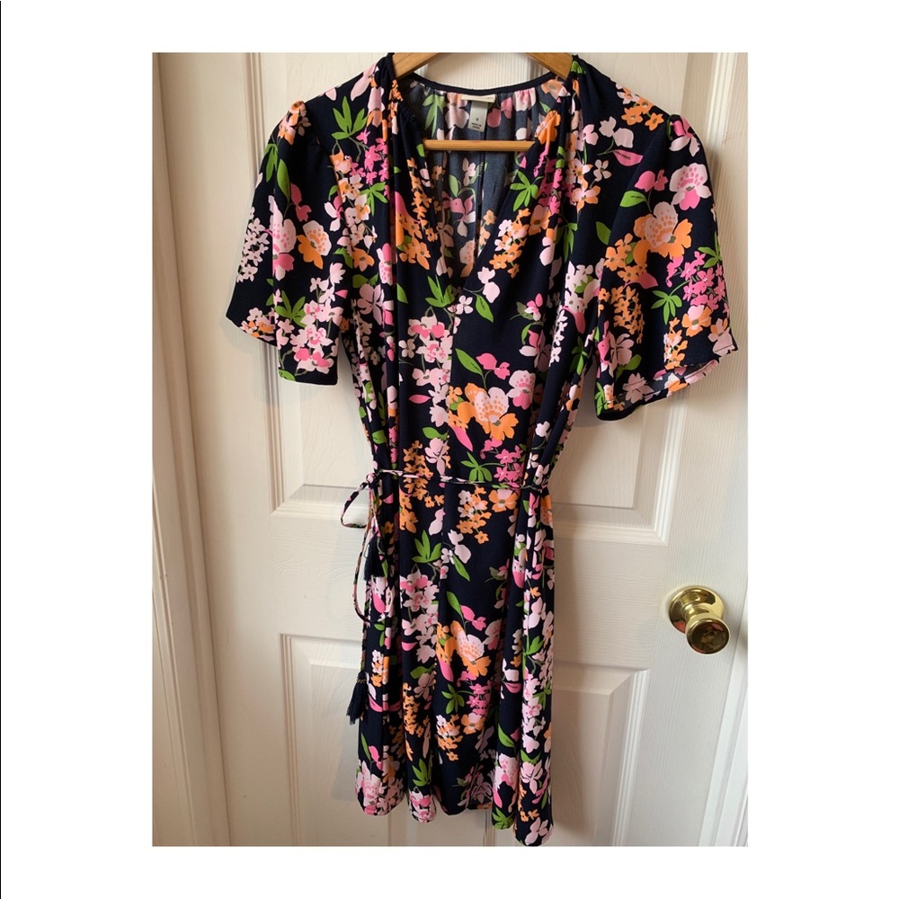 Floral wrap dress